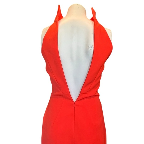 C/MEO Collective Orange Asymmetrical Ruched Midi Dress - Picture 6 of 10